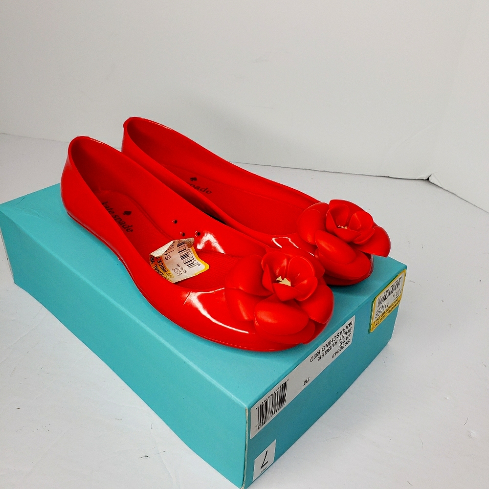 NWT Kate Spade Maraschino Red Flats